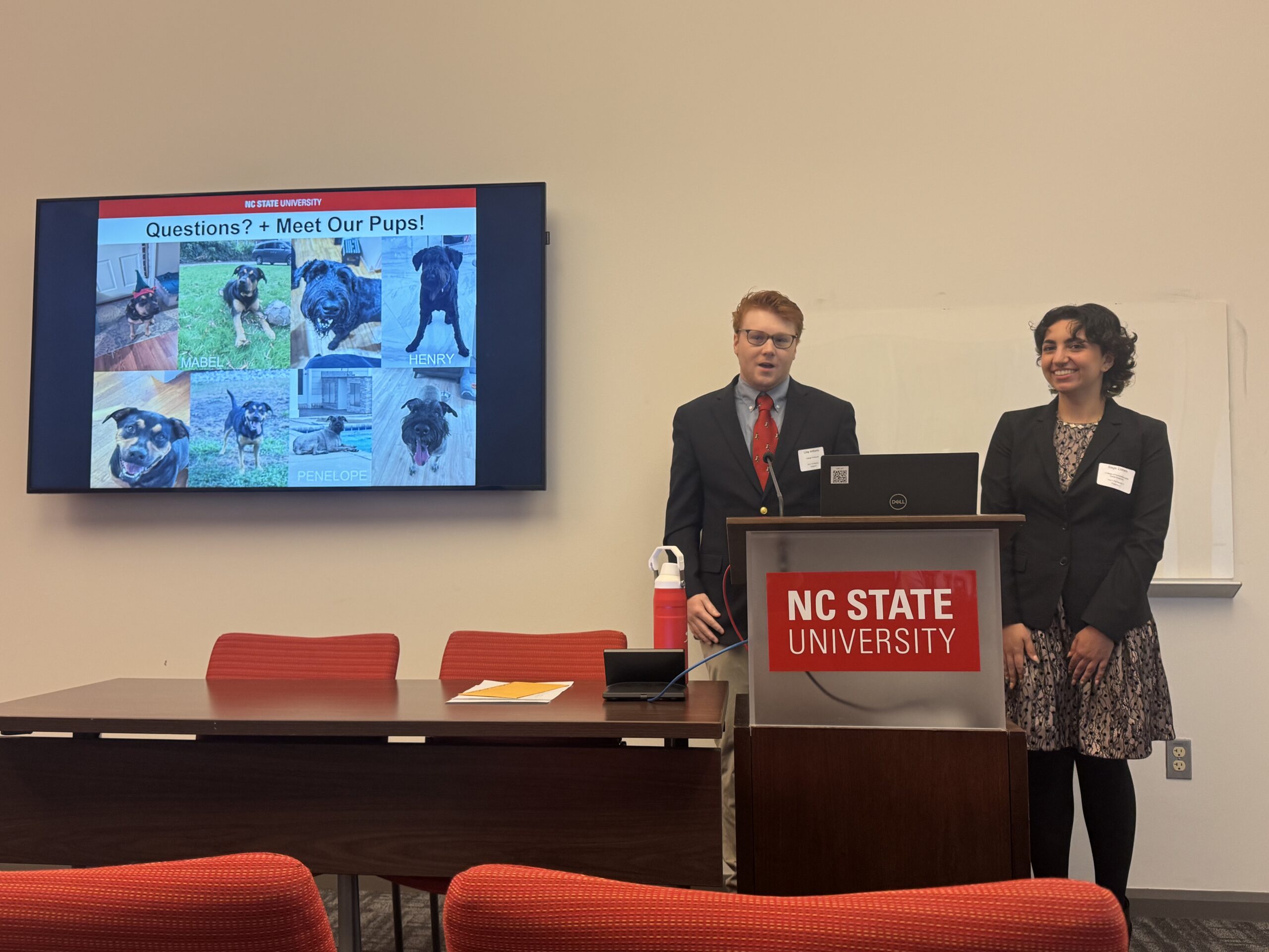 Clay and Sage presenting