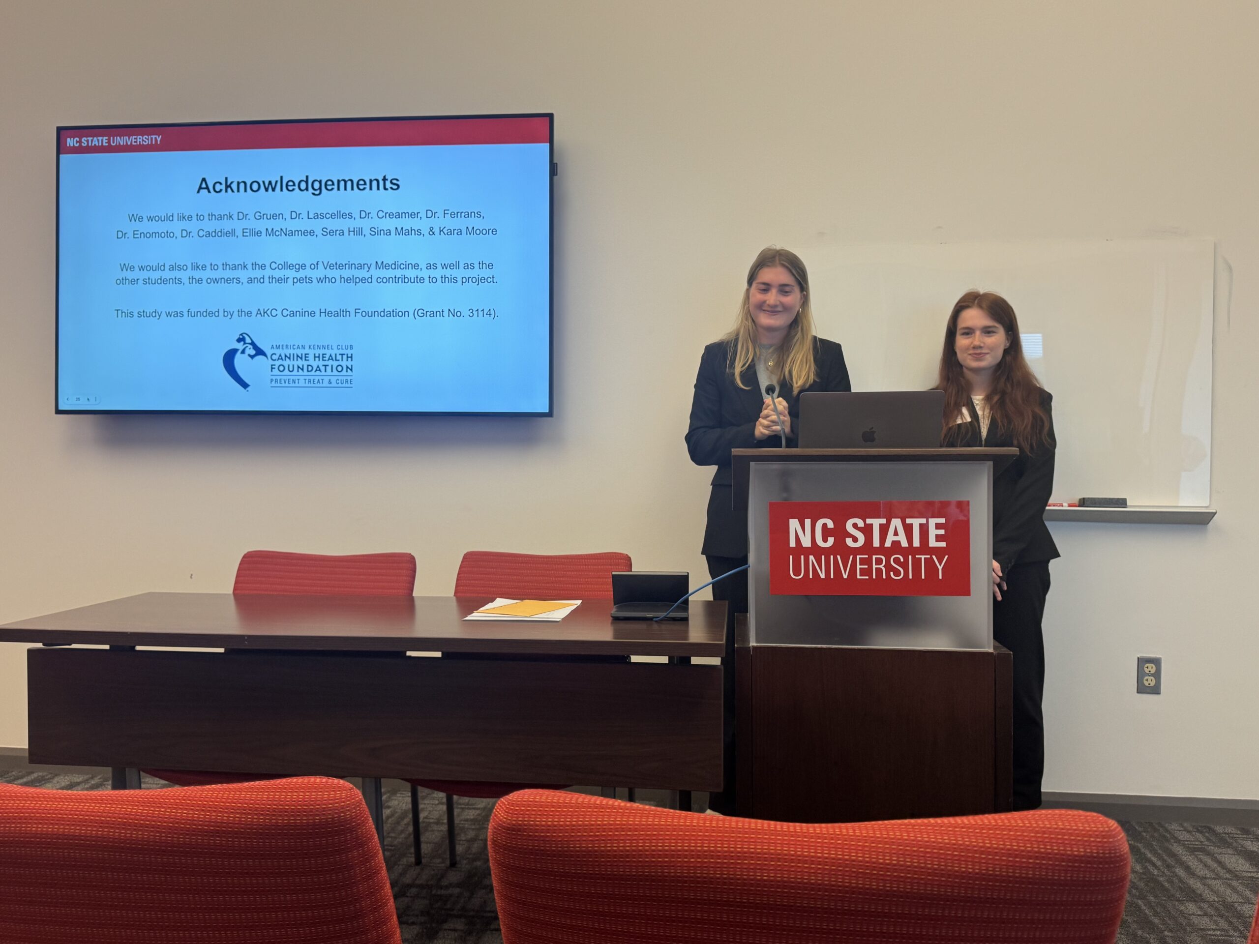 Lilly and Briana presenting